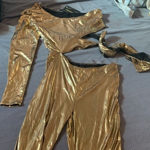 Shimmering gold never worn party dress